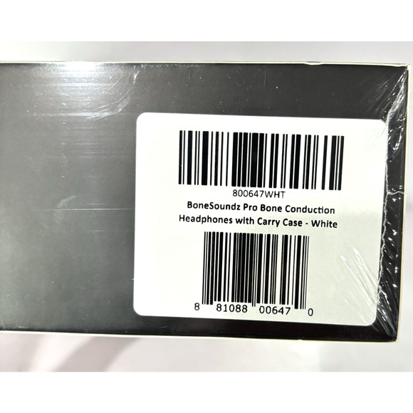 BoneSoundz Wireless Bluetooth Headphones Pro Bone Conduction White New In Box - Picture 7 of 9